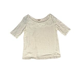 Bordeaux Ivory Lace Top